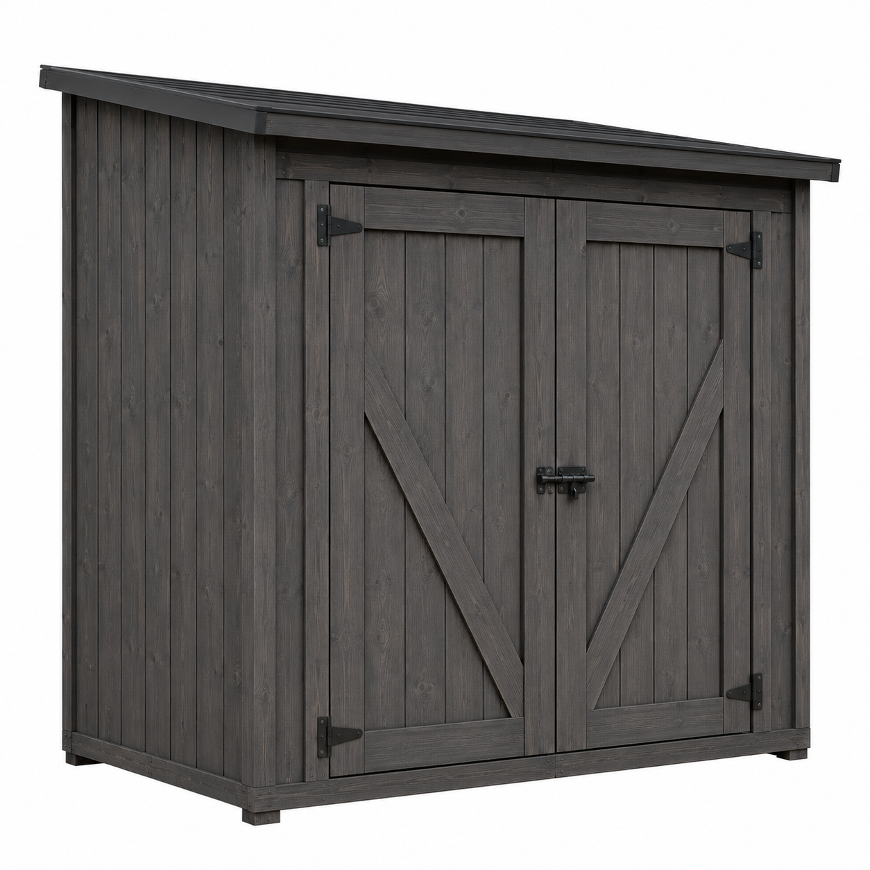 Mastersheddepot Wooden Backyard Shed with Skillion Roof, 9x6 ft Modern Slant-Roof Storage Building Mastersheddepot Wooden Backyard Shed with Skillion Roof, 9x6 ft Modern Slant-Roof Storage Building - Image 1