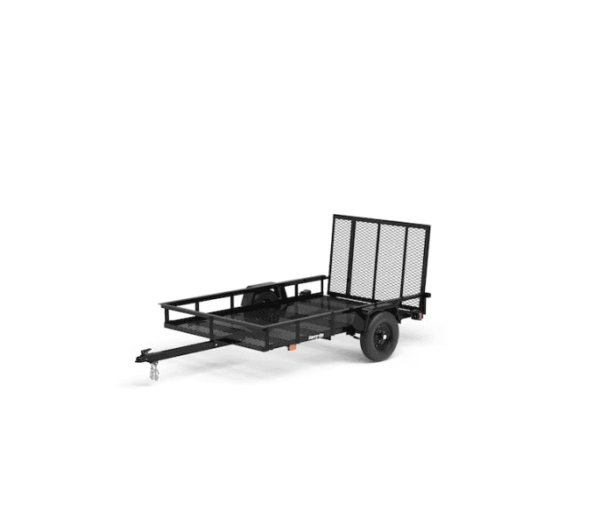 1-1-2-600x505-1-1-1.png Carry-On Trailer 5-ft x 8-ft Steel Mesh Utility Trailer with Ramp Gate - Image 1