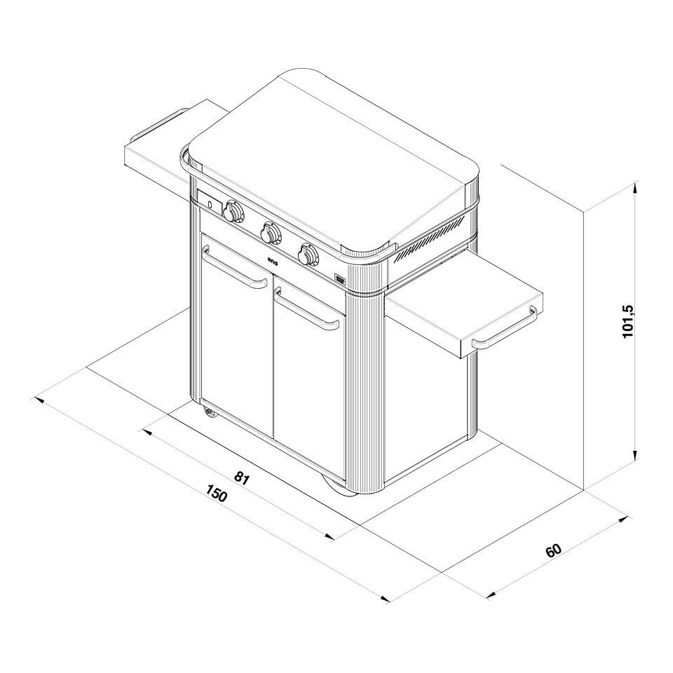 Enosign 80 Cart Stainless Steel - Image 5