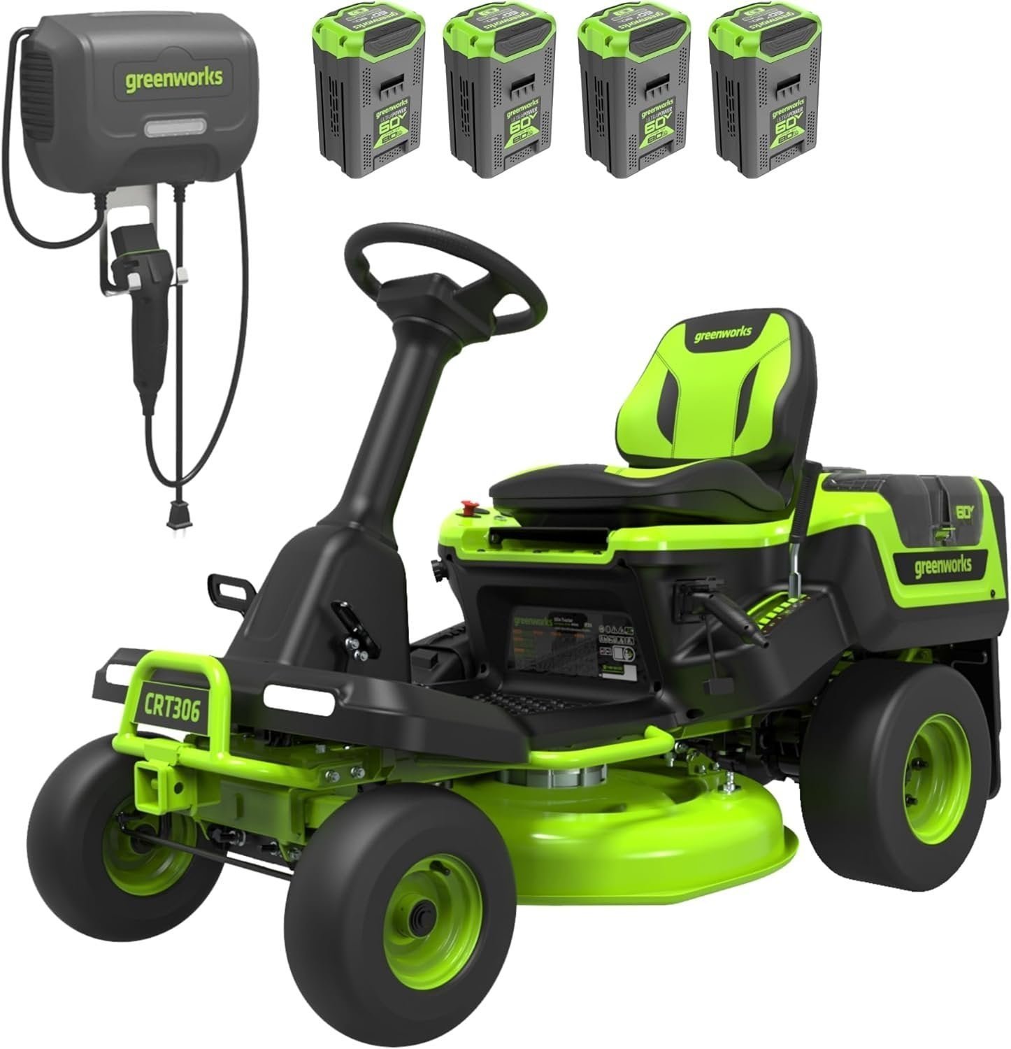 60V 30” CrossoverT Riding Lawn Tractor with 8.0 Ah