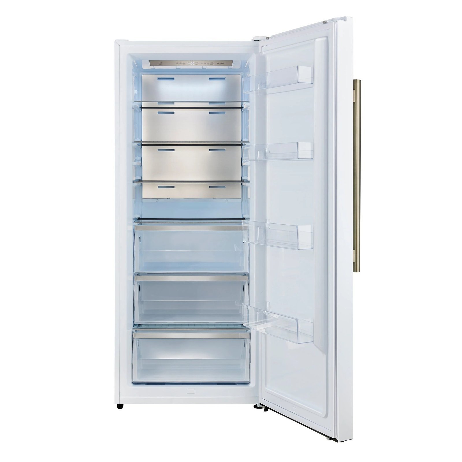 FORNO Maderno 28-Inch Built-In Convertible Refrigerator Freezer, 13.6 Cu. Ft., Right Swing, White with Antique Brass Handle (FFFFD1722-28WHT-RS) - Image 5