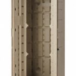 Compact Vertical Storage Shed 32 W x 25.8 D x 72 H