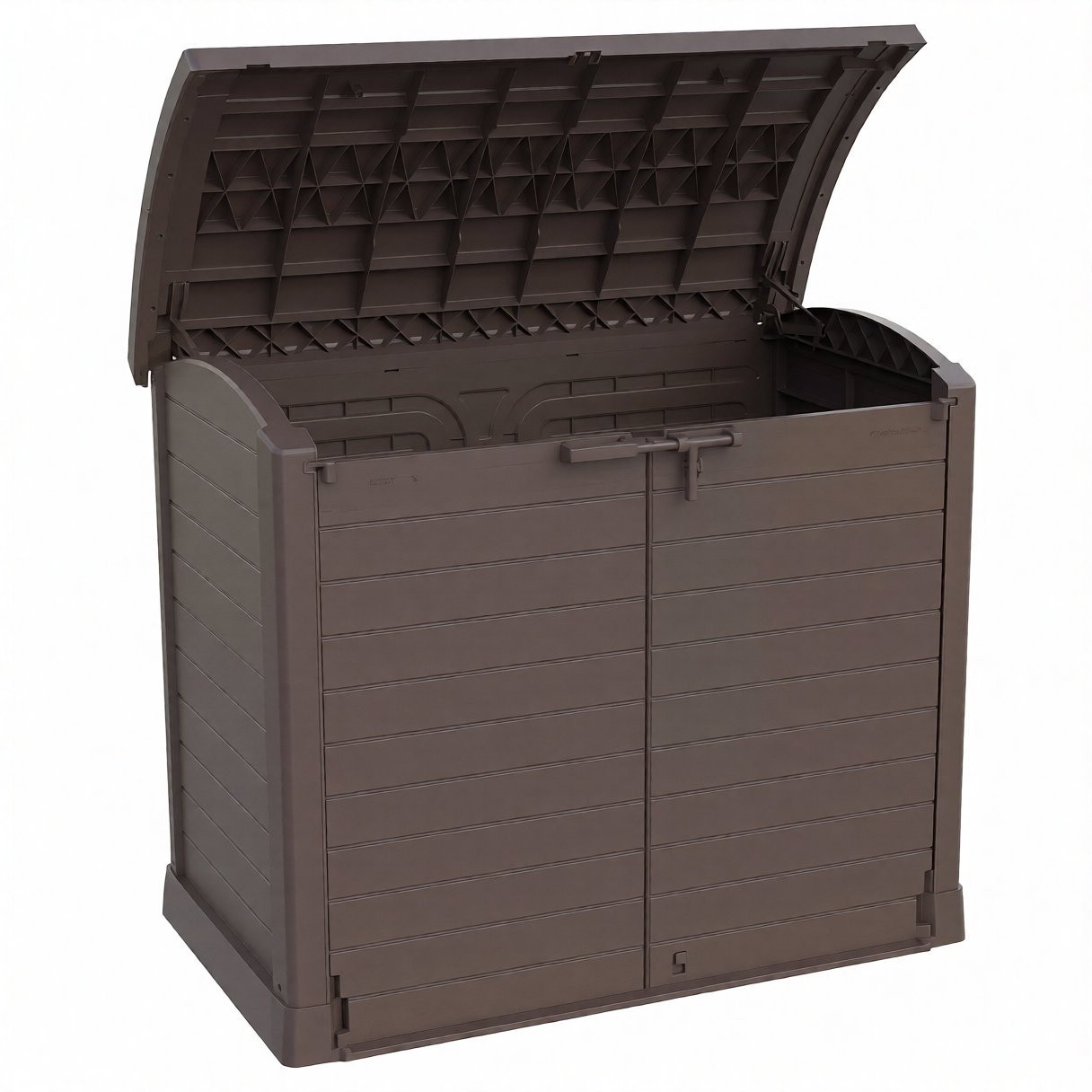 imgupscaler-enhanced (2) Horizontal Shed 1200L Brown - Image 1