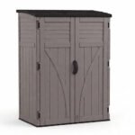 Vertical Storage Shed 54 Cu Ft Stoney and Black